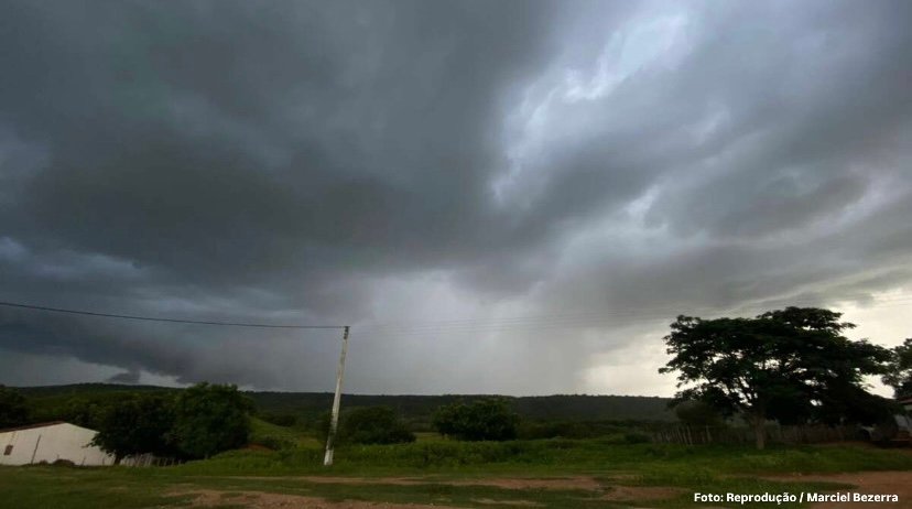 Ibiapina registra o maior volume de chuva do Ceará entre domingo (22) e segunda-feira (23), com 72 milímetros acumulados.