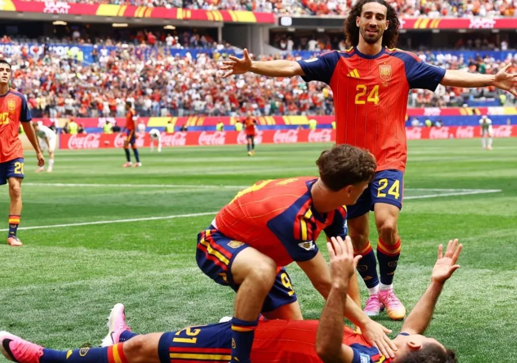 Jogadores de Espanha e Bélgica disputam vaga na semifinal da Copa do Mundo de 2026.